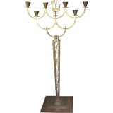 Early 20th Century Brass Candelabra Floorlamp