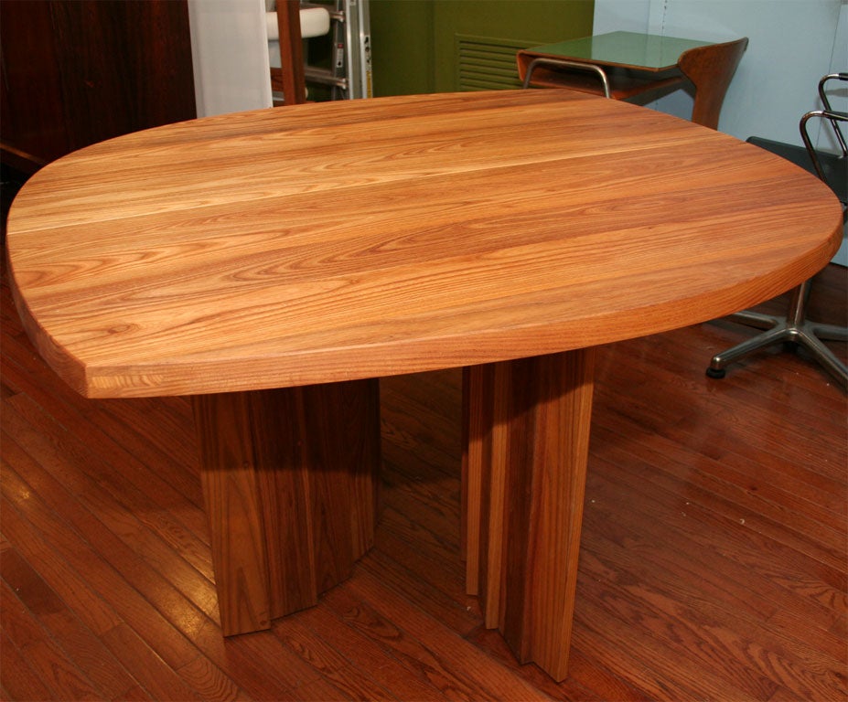 French Variable Geometric Dining Table by Pierre Chapo For Sale