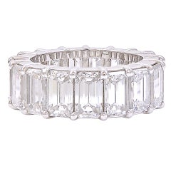 Emerald Cut Diamond Eternity Band 