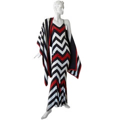 Christian Dior Abendensemble mit Chevron-Muster, inspiriert von der Dior-Kollektion 1950