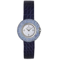 Rolex Cellini Orchid White Gold Sky Blue Sapphire Ladies Watch