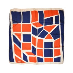 Vera Bold Abstract Print Silk Scarf