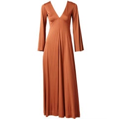 Scott Barrie Matte Jersey Maxi Dress