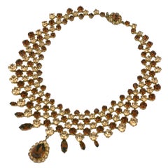 Roger Jean -Pierre Topaz Collar Necklace