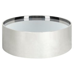 Alphaville Polished Stainless Steel Cocktail Table