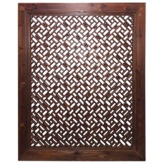 Mid-19th Century Peachwood Window Screen from Sianxi, China