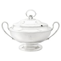 Antique Edwardian English Sterling Silver Soup Tureen (1902)