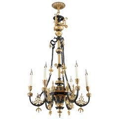 Beautiful Ottoman Style Chandelier Attributed to F. Barbedienne, France, c. 1870