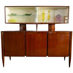 Italian Modern Walnut Cabinet by Gio Ponti for M. Singer & Sons