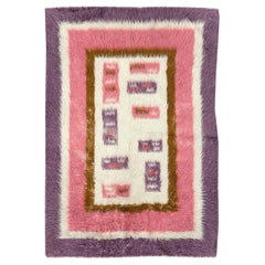 Mid-20th Century Handmade Turkish Tulu Accent Rug