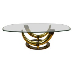 Bronze Faux Elephant Tusk Coffee Table