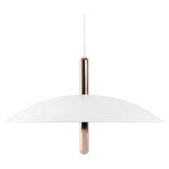 Signal Pendant Light from Souda, White & Copper, Made to Order