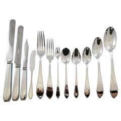 Reeded Edge by Tiffany Sterling Silver Flatware Set Service 255 Pcs Dinner Huge