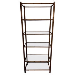 Faux Bamboo Etagere