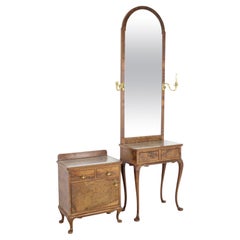 1920, Antique Makeup Vanity with Cabinet, Czechoslovakia