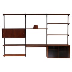 Vintage Danish Rosewood Wall Unit by Kai Kristiansen for FM, 1960s