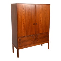 Rare Arne Vodder Armoire / Bar Cabinet in Danish Modern Teak