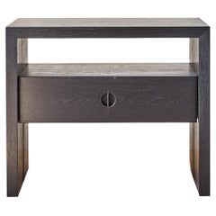 Solid Ebonized Oak Jameson Nightstand by Lynnea Jean