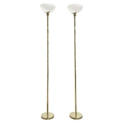 20th Century Swedish Pair of Markaryd Brass Floor Lamps by Hans-Agne Jakobsson