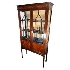 Edwardian Mahogany Vitrine Cabinet