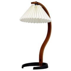 An Original Danish Teak wood Caprani Desk Lamp, 1970s, Denmark