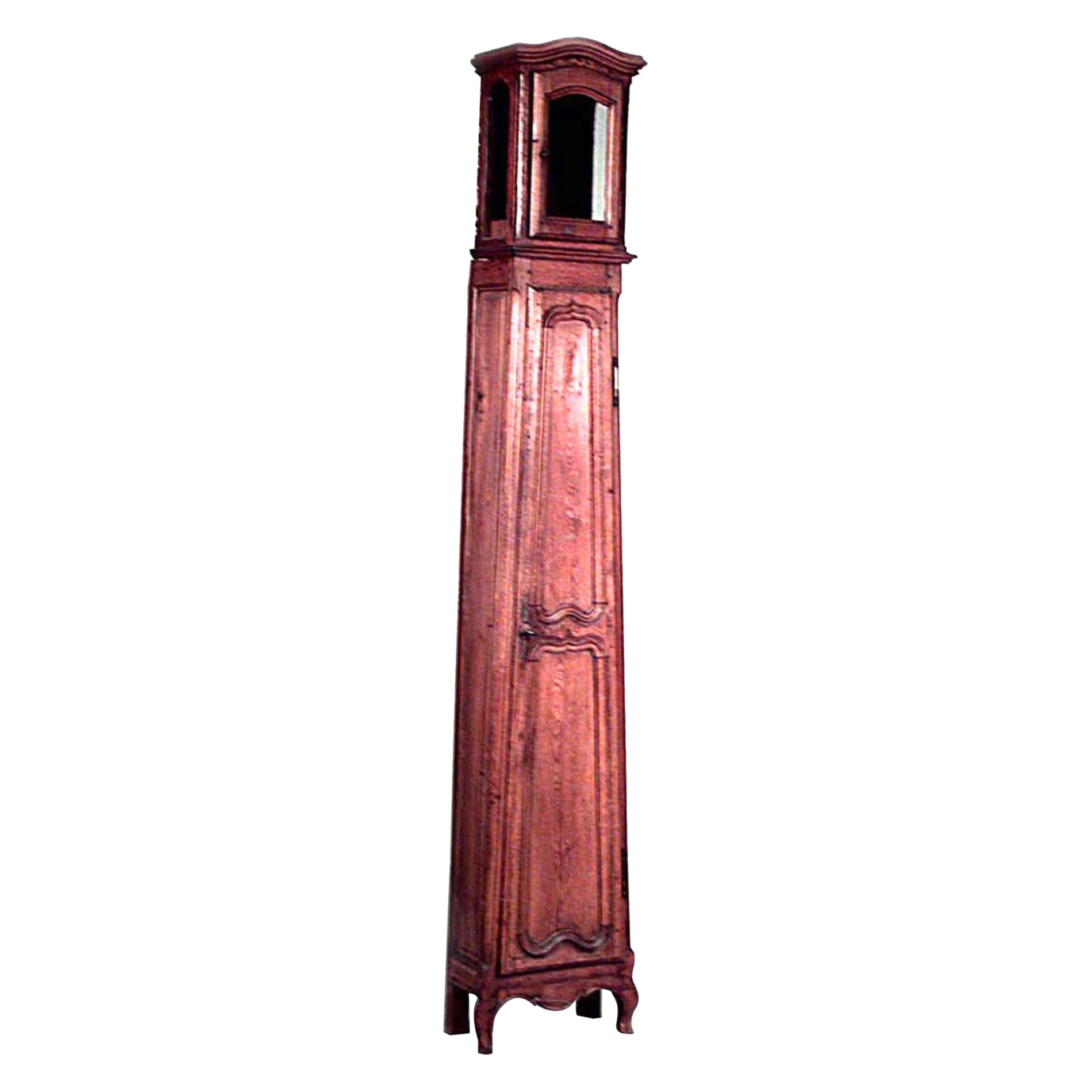 French Provincial Oak Grandfather Clock