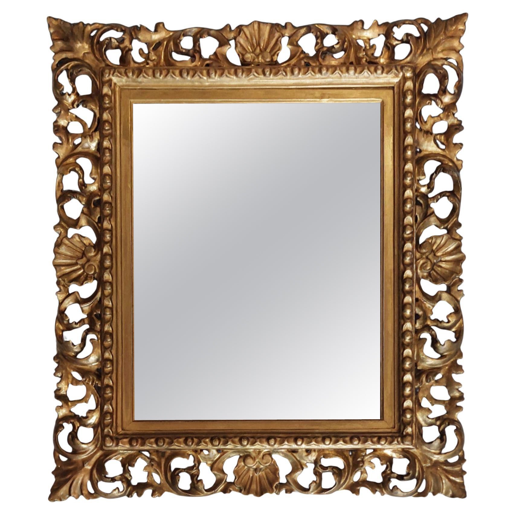 Victorian Florentine Style Giltwood Wall Mirror