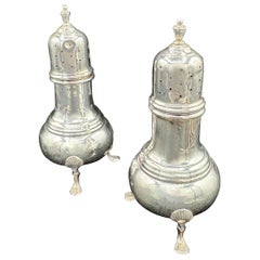 A Pair of Sterling Silver Salt & Pepper Shaker 