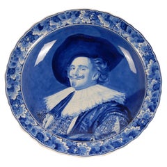 Royal Delft Portrait Plate Frans Hals Cabinet plate Blue and White