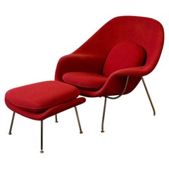 Womb Chair + Ottoman by Eero Saarinen for Knoll