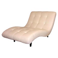 Chaise Lounge, Reproduction, 100 Colors of Ultra Faux Leather, Made In USA