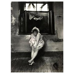 Jan Saudek Signed Limited Ed. Silver Gelatin Photograph "A Maidservant's Story"