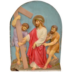 Composición de escayola Vía Crucis