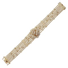 Yellow Gold Flower Bracelet