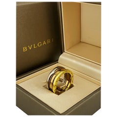 Bulgari (BVLGARI) B.Zero1 18K Tri-Colour Gold Band / Ring, size 53 (6) + Box