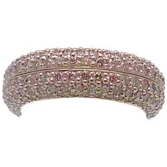 Pair of Platinum Pave' Diamond Eternity Bands by Matthew Trent