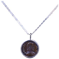 Constantius II Coin Silver Necklace