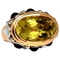 25 Carat Natural Lemon Quartz Vintage Ring 19 Karat Vintage Middle East 52 Gram