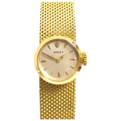 Rolex Orchid Yellow Gold Ladies Bracelet Watch in Original Box