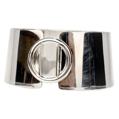 Puig Doria Sterling Silver Geometric Bangle Bracelet