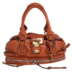 Chloe Brown Leather Medium Paddington Satchel