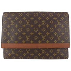 Louis Vuitton XL Monogram Folder Portfolio Document Clutch Porte 825lv66