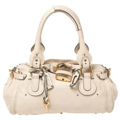 Chloe Cream Leather Paddington Satchel