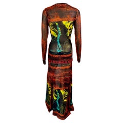 Jean Paul Gaultier Classique S/S 2000 Abstract Top & Skirt Ensemble 2 Piece Set