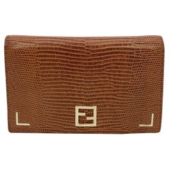 Fendi Tan Lizard Wallet