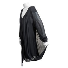 Holly Harp Black Jersey Back Draped Mini