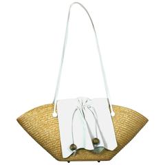 Carlos Falchi Oversized Straw Tote