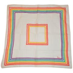 Vera Multi-Color Cotton "Rainbow" Scarf