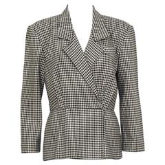 1980's Michael Kors First Collection Houndstooth Top