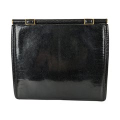 Elegant Gucci Black Lizard Clutch 